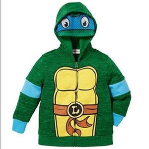 Ninja Turtles Boys Hoodie Zip up Jacket